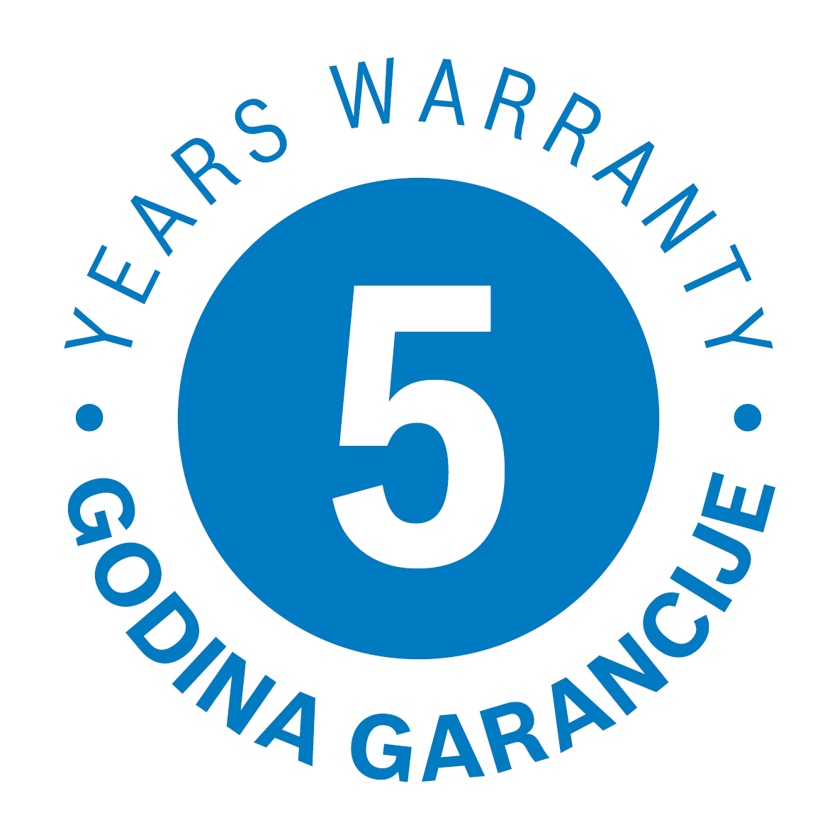 5 godina garancije
